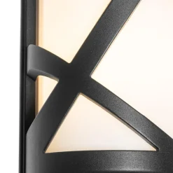 QAZQA wandlampen buiten suzie zwart e27 Discount