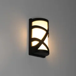 QAZQA wandlampen buiten suzie zwart e27 Discount