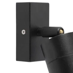 QAZQA wandlampen buiten solo zwart gu10 Sale