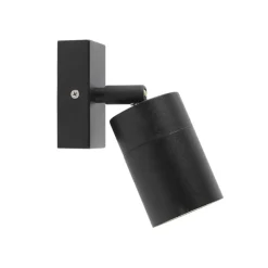 QAZQA wandlampen buiten solo zwart gu10 Sale