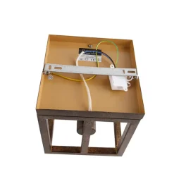 QAZQA wandlampen cage bruin e27 Clearance