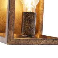 QAZQA wandlampen cage bruin e27 Clearance