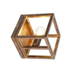 QAZQA wandlampen cage bruin e27 Clearance