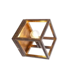 QAZQA wandlampen cage bruin e27 Clearance