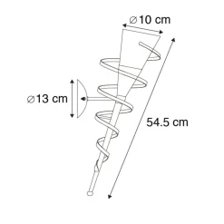 QAZQA wandlampen castle wl bronskleurig e14 Hot