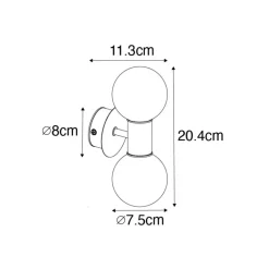 QAZQA wandlampen cederic goudkleurig g9 Hot