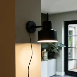 QAZQA wandlampen chappie zwart e27 Best