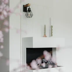 QAZQA wandlampen chon zwart e27 Best