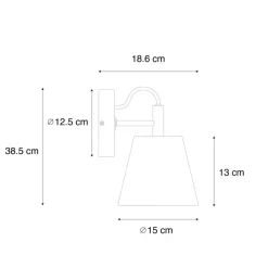 QAZQA wandlampen cupy grijs e14 New