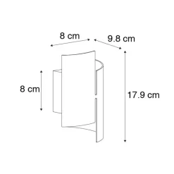 QAZQA wandlampen faldo zwart g9 Best
