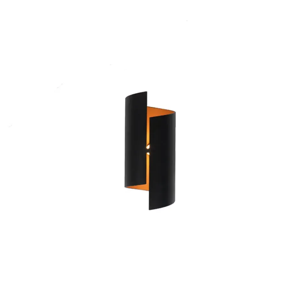 QAZQA wandlampen faldo zwart g9 Best