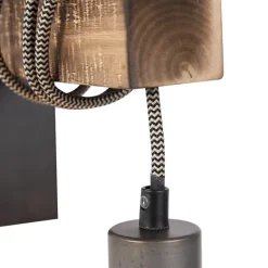 QAZQA wandlampen gallow zwart e27 Discount