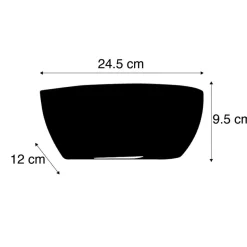 QAZQA wandlampen hiske wit e14 Best