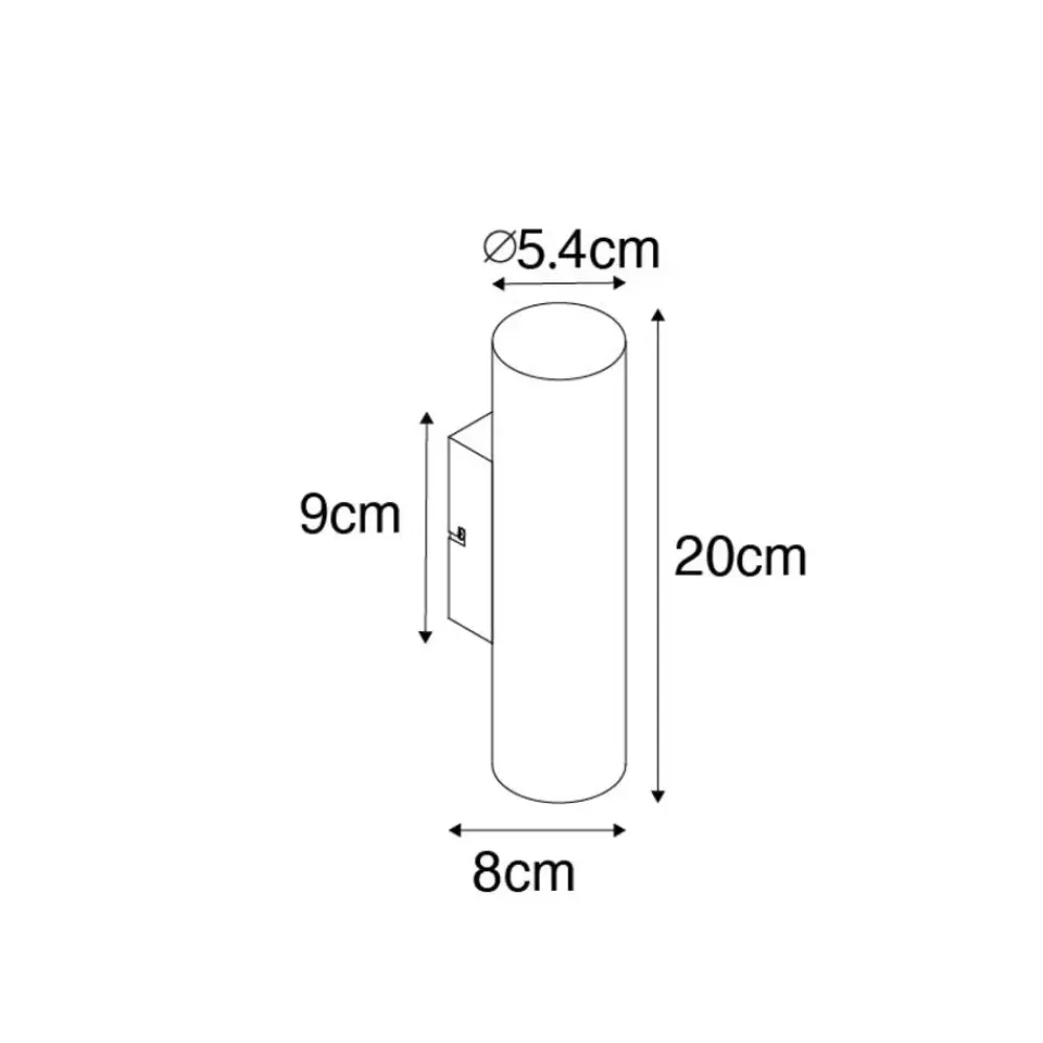 QAZQA wandlampen jeana goudkleurig gu10 Clearance