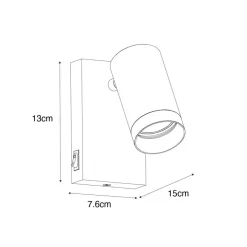QAZQA wandlampen jeana luxe zwart gu10 Hot