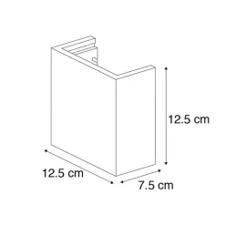 QAZQA wandlampen meave wl grijs g9