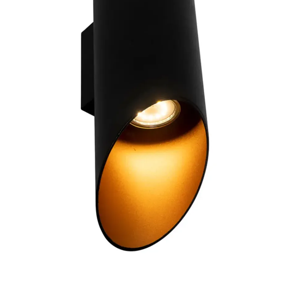 QAZQA wandlampen organa zwart gu10 Clearance