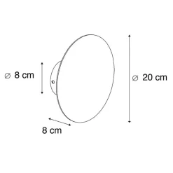 QAZQA wandlampen pulley goudkleurig g9 Hot