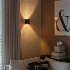 QAZQA wandlampen sabbio goudkleurig g9