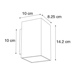 QAZQA wandlampen sandy zwart gu10 New