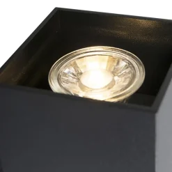 QAZQA wandlampen sandy zwart gu10 New