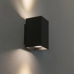 QAZQA wandlampen sandy zwart gu10 New