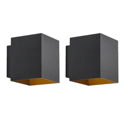 QAZQA wandlampen sola zwart g9 Clearance