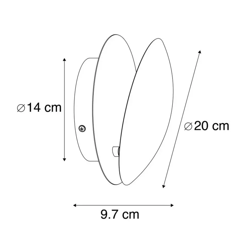 QAZQA wandlampen sunrise zwart g9 Online