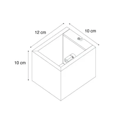 QAZQA wandlampen transfer bruin g9 Sale