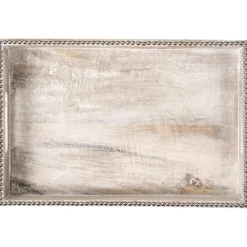 Leen Bakker QUENA - Set van 2 dienbladen - Lichtbruin - Mangohout Clearance