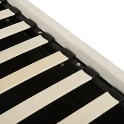 Beliani QUILLIEN - Bed met opbergruimte - Beige - 180 x 200 cm - Polyester New