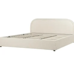Beliani QUILLIEN - Bed met opbergruimte - Beige - 180 x 200 cm - Polyester New