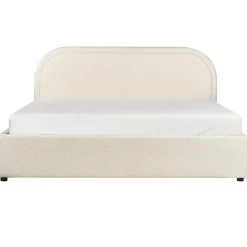 Beliani QUILLIEN - Bed met opbergruimte - Beige - 140 x 200 cm - Polyester Outlet