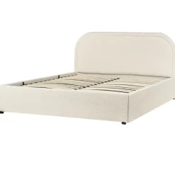 Beliani QUILLIEN - Bed met opbergruimte - Beige - 140 x 200 cm - Polyester Outlet