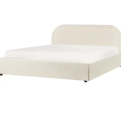 Beliani QUILLIEN - Bed met opbergruimte - Beige - 160 x 200 cm - Polyester Outlet