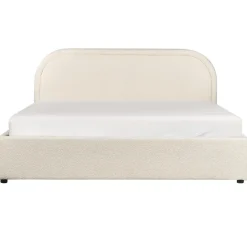 Beliani QUILLIEN - Bed met opbergruimte - Beige - 160 x 200 cm - Polyester Outlet