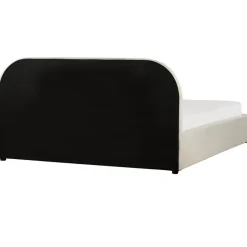 Beliani QUILLIEN - Bed met opbergruimte - Beige - 160 x 200 cm - Polyester Outlet