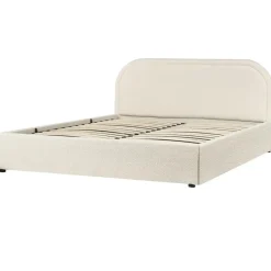 Beliani QUILLIEN - Bed met opbergruimte - Beige - 160 x 200 cm - Polyester Outlet