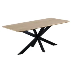 QUVIO Eettafel Sofia - Rechthoekig - FSC®- 180x90 cm - Naturel Outlet
