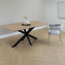 QUVIO Eettafel Sofia - Rechthoekig - FSC®- 180x90 cm - Naturel Outlet