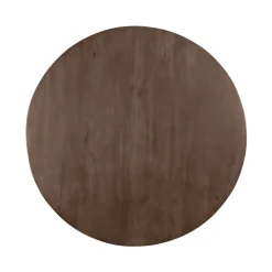 QUVIO Eettafel Sofia – Rond – Ø120 – Kruispoot – Bruin Outlet