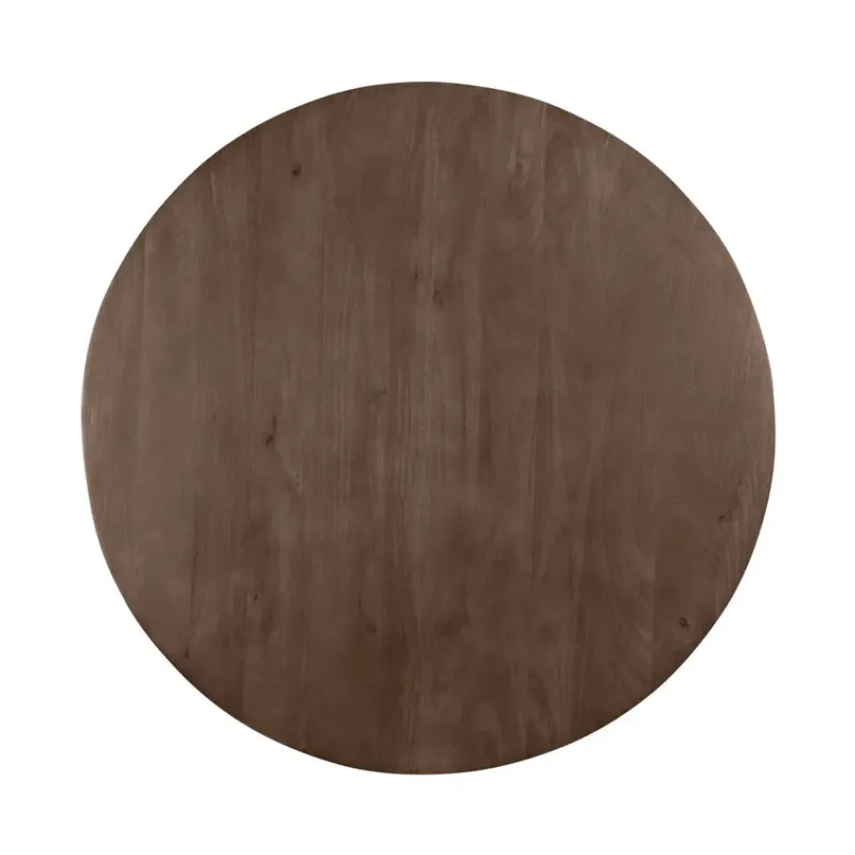 QUVIO Eettafel Sofia – Rond – Ø120 – Kruispoot – Bruin Outlet