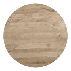 QUVIO Eettafel Sofia - Rond - Ø130 - Kruispoot - Naturel