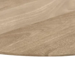 QUVIO Eettafel Sofia - Rond - Ø130 - Kruispoot - Naturel