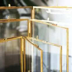 QUVIO Fotolijst staand rechthoek 15x20,5 cm + 13x18 cm + 10,5x15,5 cm - Goud New