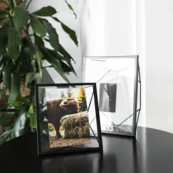 QUVIO Fotolijstje hexagon staal 15 x 15cm - Zwart Hot