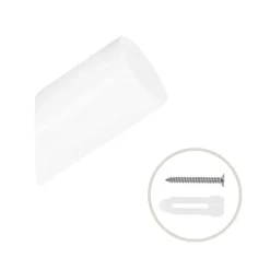 QUVIO Houten wand haakje - Wit - S - Set van 6 Discount