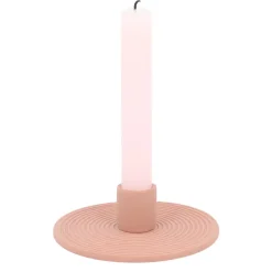 QUVIO Kaarsenstandaard rond - Keramiek - Terra Cotta Outlet
