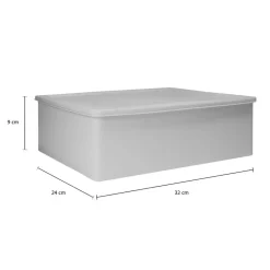 QUVIO Kast Organizer kunststof - Grijs - Set van 6 Outlet