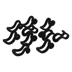 QUVIO Kledinghanger organizer - Set van 10 - Zwart Discount